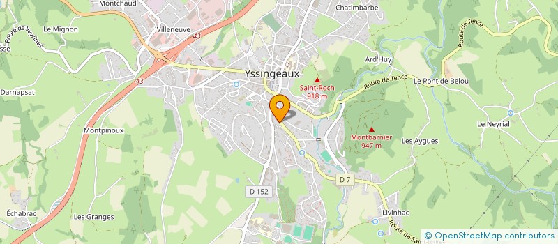 localisation de l'entreprise MADAME DEIRDRE MCARDLE  YSSINGEAUX