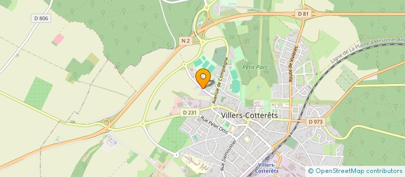 localisation de l'entreprise MADAME DEJAN BOGDANOVIC  VILLERS-COTTERETS