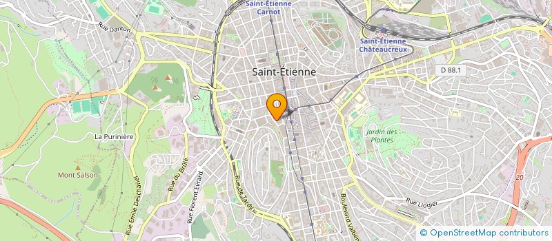 localisation de l'entreprise MADAME DEJLJAN KRASNICI  SAINT-ETIENNE