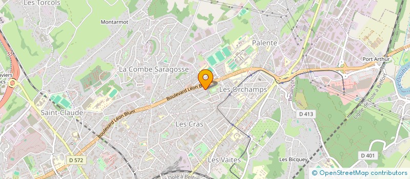 localisation de l'entreprise MADAME DELALI DAMASSOH à BESANCON