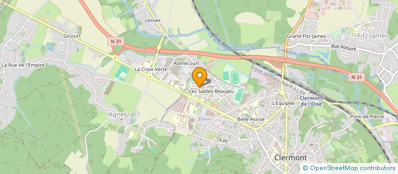 localisation de l'entreprise MADAME DELCIRENE OLIVEIRA CARVALHO  CLERMONT