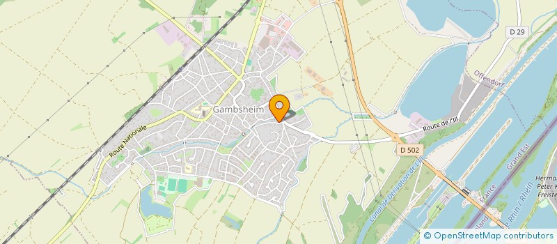 localisation de l'entreprise MADAME DELIA D'ALESSIO  GAMBSHEIM