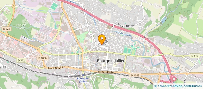 localisation de l'entreprise MADAME DELPHINA YEUILLAZ  BOURGOIN-JALLIEU