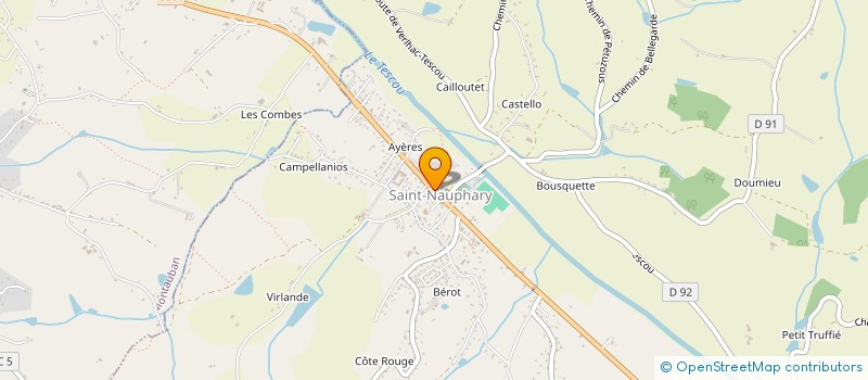 localisation de l'entreprise MADAME DELPHINE ABRIAT  SAINT-NAUPHARY