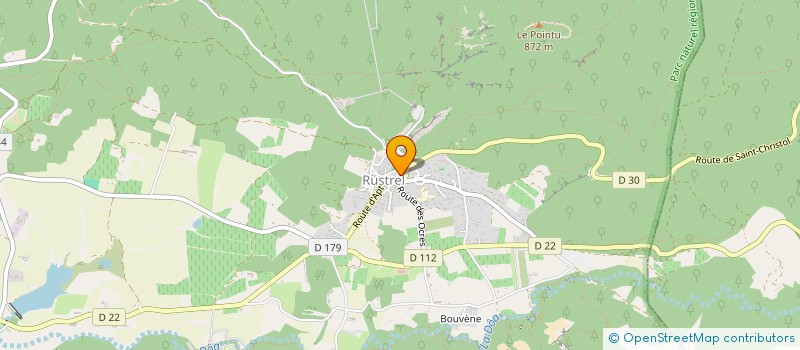 localisation de l'entreprise MADAME DELPHINE ALEXA ARNAUD  RUSTREL