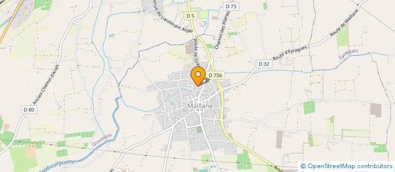 localisation de l'entreprise MADAME DELPHINE AMPHOUX  MAILLANE