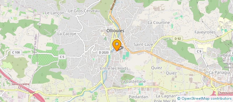 localisation de l'entreprise MADAME DELPHINE ANSEL à OLLIOULES