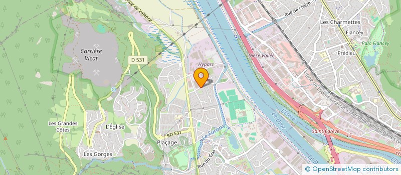 localisation de l'entreprise MADAME DELPHINE ARNAUD  SASSENAGE