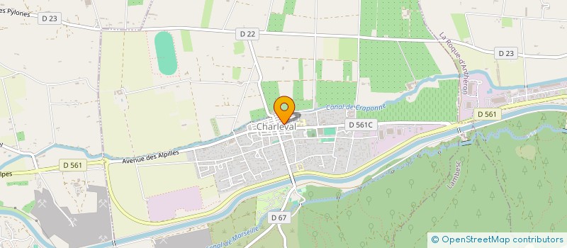 localisation de l'entreprise MADAME DELPHINE ATINKPAHOUN  CHARLEVAL