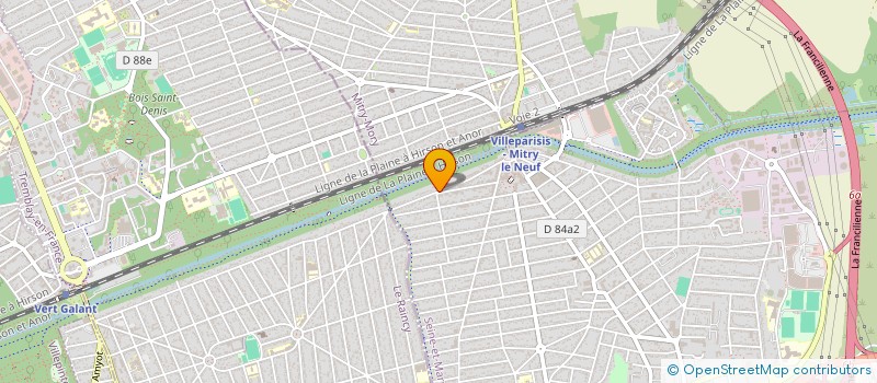 localisation de l'entreprise MADAME DELPHINE AUBERT  VILLEPARISIS