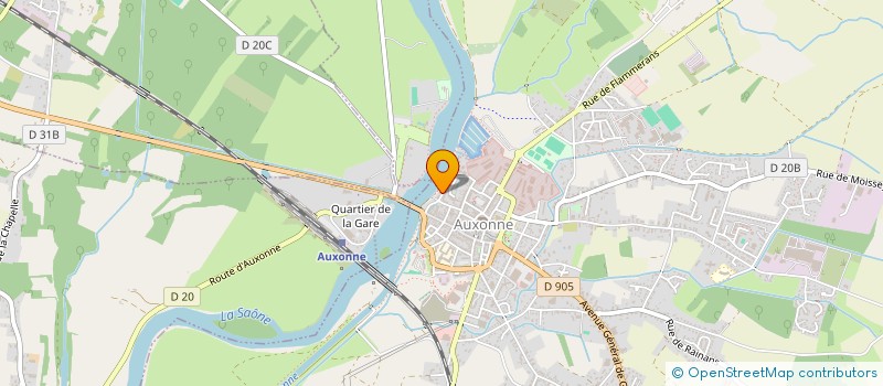 localisation de l'entreprise MADAME DELPHINE AUBERT  AUXONNE