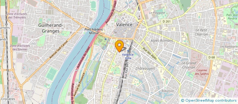 localisation de l'entreprise MADAME DELPHINE AUBOURG  VALENCE