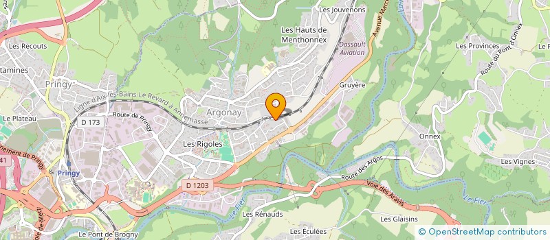 localisation de l'entreprise MADAME DELPHINE AUDEBRAND  ARGONAY