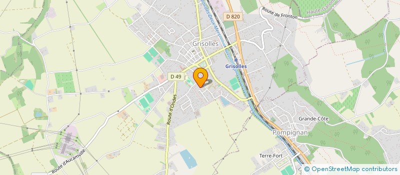 localisation de l'entreprise MADAME DELPHINE AUDOUIN  GRISOLLES