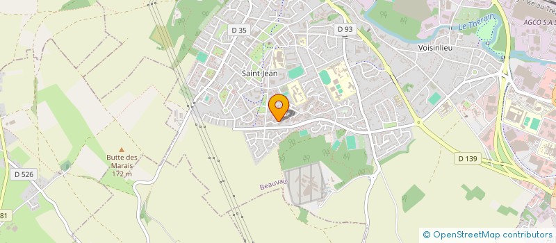 localisation de l'entreprise MADAME DELPHINE AUGER  BEAUVAIS