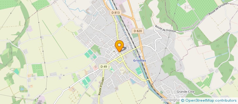 localisation de l'entreprise MADAME DELPHINE AVIT  GRISOLLES