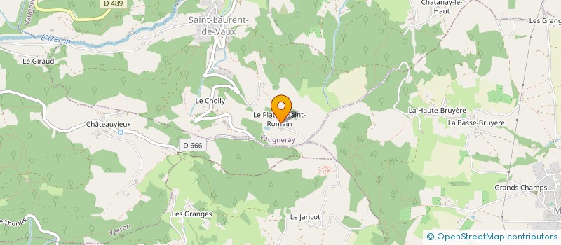 localisation de l'entreprise MADAME DELPHINE BAGNE  VAUGNERAY