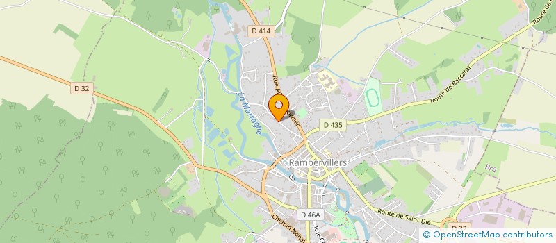 localisation de l'entreprise MADAME DELPHINE BAPTISTE  RAMBERVILLERS
