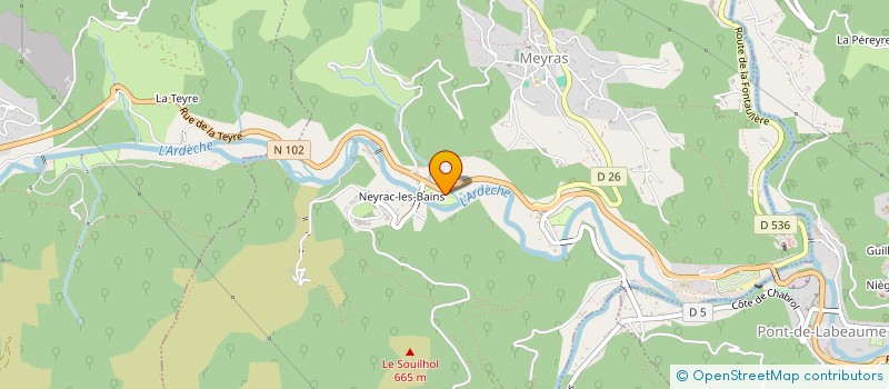 localisation de l'entreprise MADAME DELPHINE BARACAND  MEYRAS