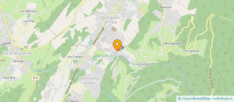 localisation de l'entreprise MADAME DELPHINE BARBIERI  VAULNAVEYS-LE-HAUT