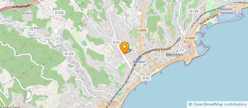 localisation de l'entreprise MADAME DELPHINE BARDIN  MENTON