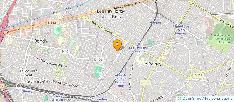 localisation de l'entreprise MADAME DELPHINE BARRE  LES PAVILLONS-SOUS-BOIS