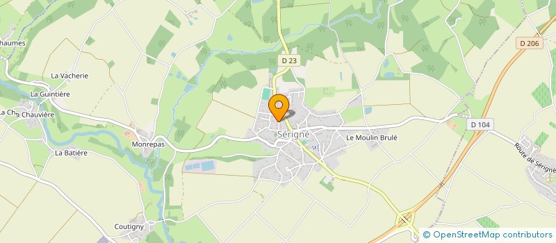 localisation de l'entreprise MADAME DELPHINE BAUDRY  SERIGNE