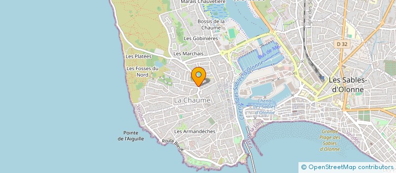 localisation de l'entreprise MADAME DELPHINE BAUDRY à LES SABLES D'OLONNE