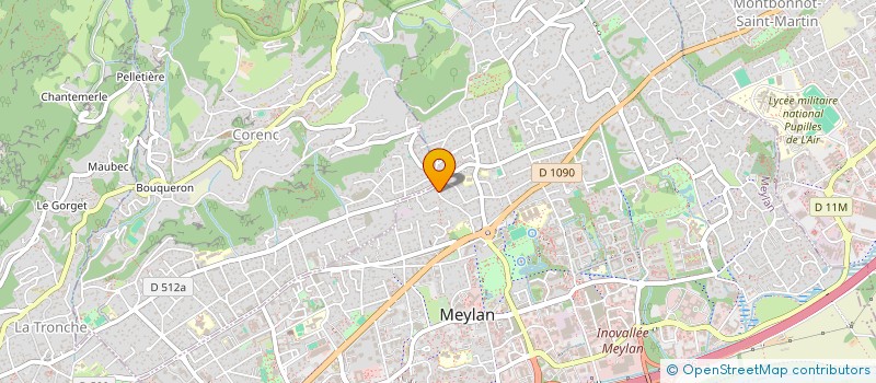 localisation de l'entreprise MADAME DELPHINE BAULE  MEYLAN