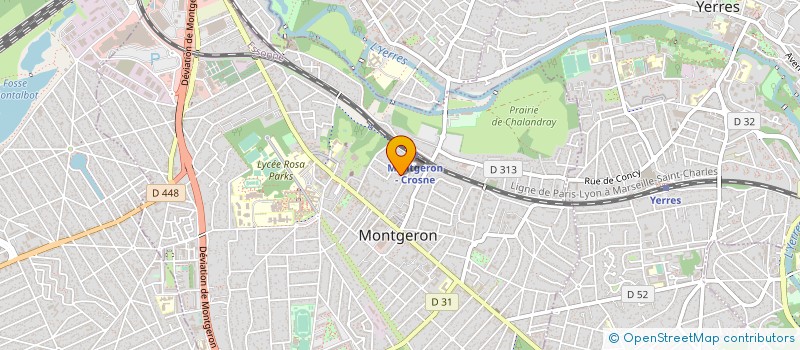 localisation de l'entreprise MADAME DELPHINE BEAUFORT  MONTGERON