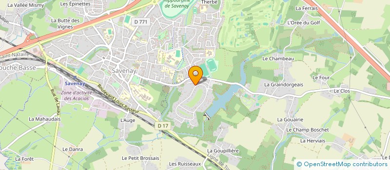 localisation de l'entreprise MADAME DELPHINE BECHET  SAVENAY