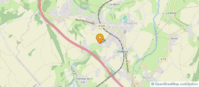 localisation de l'entreprise MADAME DELPHINE BEFVE  CHABONS