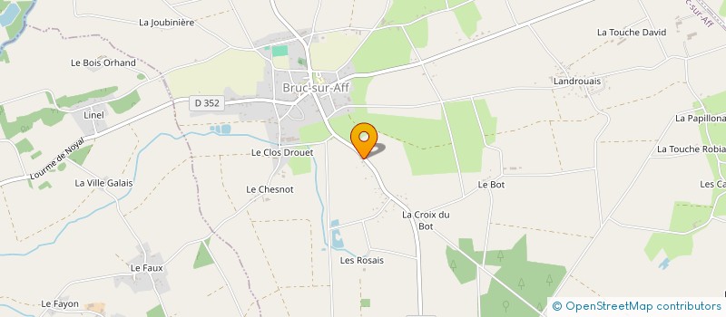 localisation de l'entreprise MADAME DELPHINE BELLON  BRUC-SUR-AFF