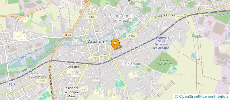 localisation de l'entreprise MADAME DELPHINE BERA à ARPAJON