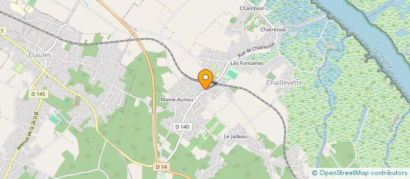 localisation de l'entreprise MADAME DELPHINE BERGER  CHAILLEVETTE