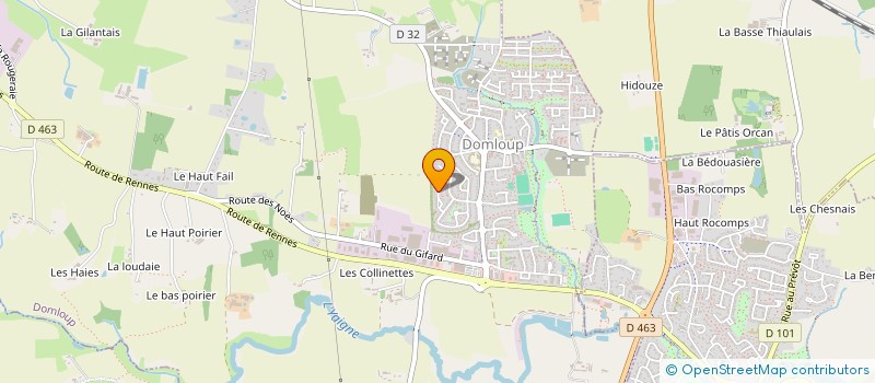 localisation de l'entreprise MADAME DELPHINE BERISSET  DOMLOUP