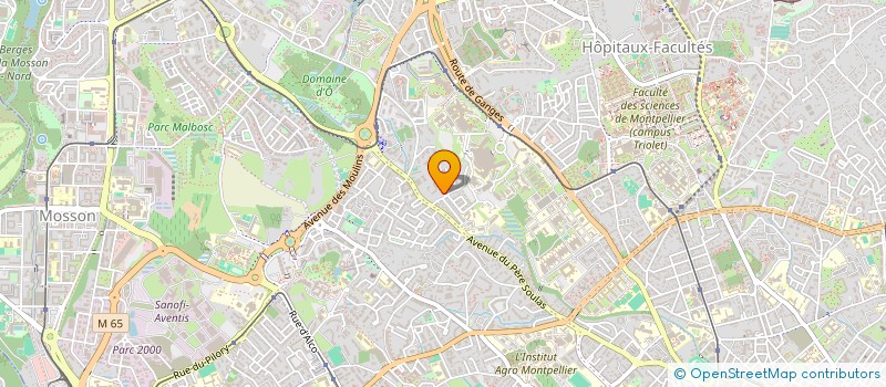 localisation de l'entreprise MADAME DELPHINE BERLAND à MONTPELLIER