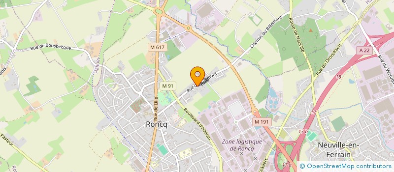 localisation de l'entreprise MADAME DELPHINE BERNARD  RONCQ