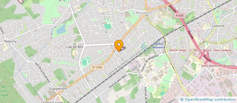 localisation de l'entreprise MADAME DELPHINE BERTHELOT  PESSAC