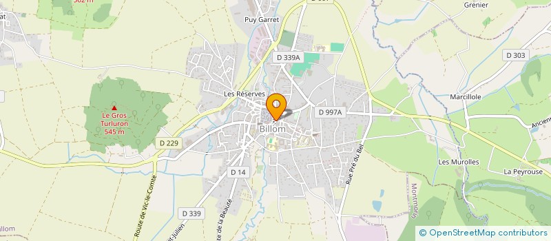 localisation de l'entreprise MADAME DELPHINE BERTIN à BILLOM