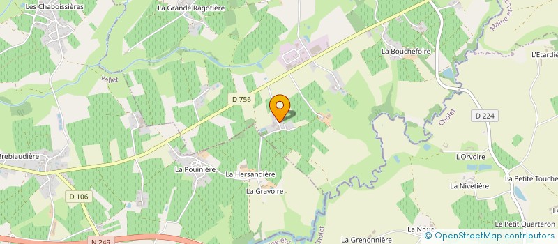 localisation de l'entreprise MADAME DELPHINE BERTIN  LA REGRIPPIERE