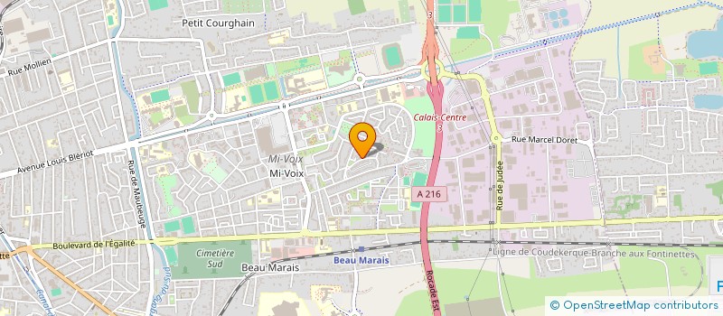 localisation de l'entreprise MADAME DELPHINE BERTOUX  CALAIS