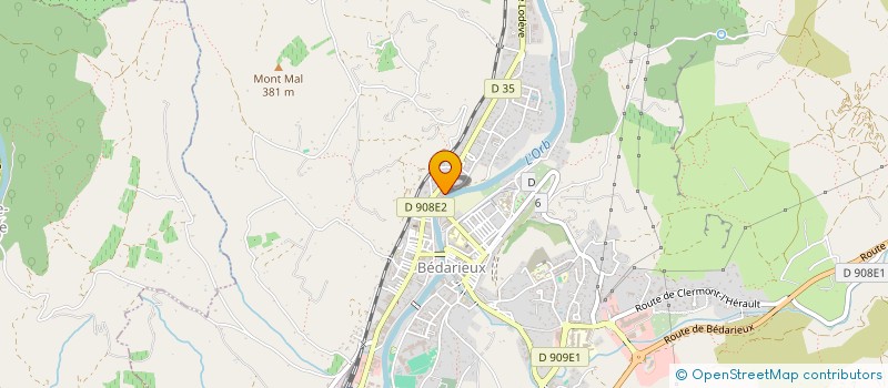 localisation de l'entreprise MADAME DELPHINE BEURNE  BEDARIEUX