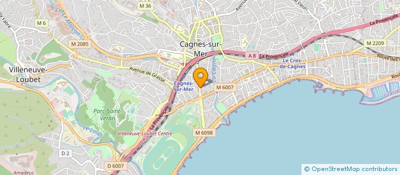 localisation de l'entreprise MADAME DELPHINE BIANCHI à CAGNES-SUR-MER