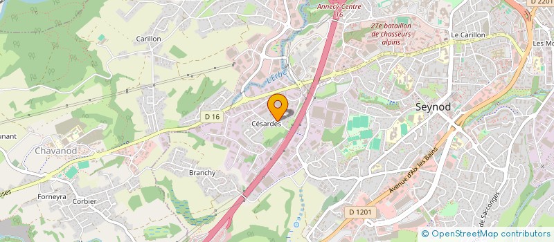 localisation de l'entreprise MADAME DELPHINE BIANCHI  ANNECY