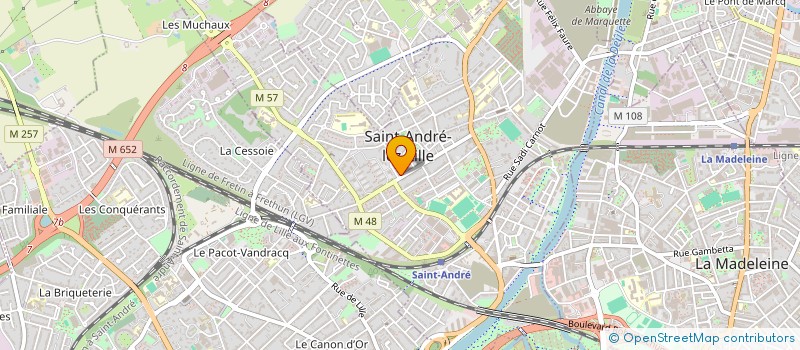 localisation de l'entreprise MADAME DELPHINE BIANCO à SAINT-ANDRE-LEZ-LILLE