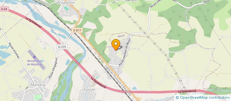 localisation de l'entreprise MADAME DELPHINE BILLAUD  MONT