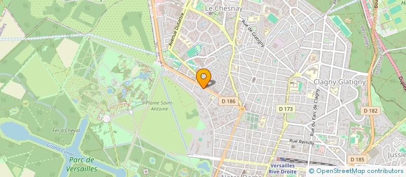 localisation de l'entreprise MADAME DELPHINE BINAZET à VERSAILLES