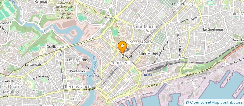 localisation de l'entreprise MADAME DELPHINE BIZIEN  BREST