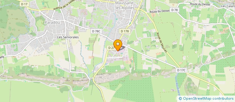 localisation de l'entreprise MADAME DELPHINE BLANC à MAUSSANE-LES-ALPILLES